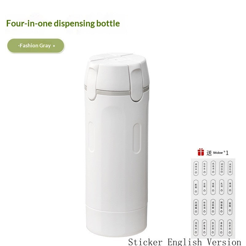 4 In 1 Travel Dispenser Portable Travel Bottles Leak Proof Leakproof Travel Container For Perfume Shampoo Conditioner Lotion