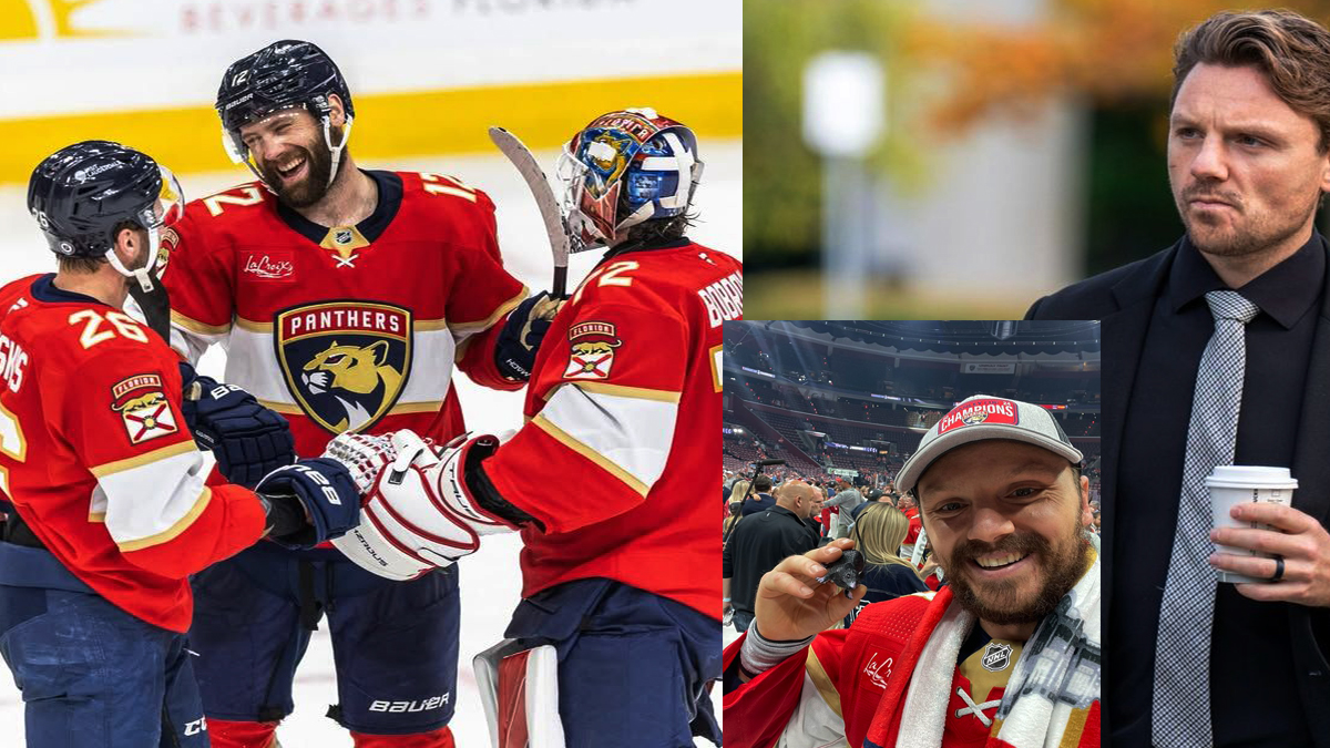 a collage of hockey