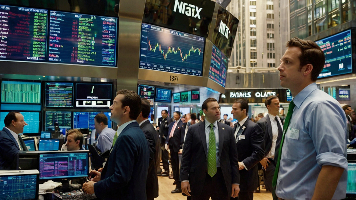 (AI Photo) Market Morning Rush: U.S. Stocks Fire Up as Traders Stir